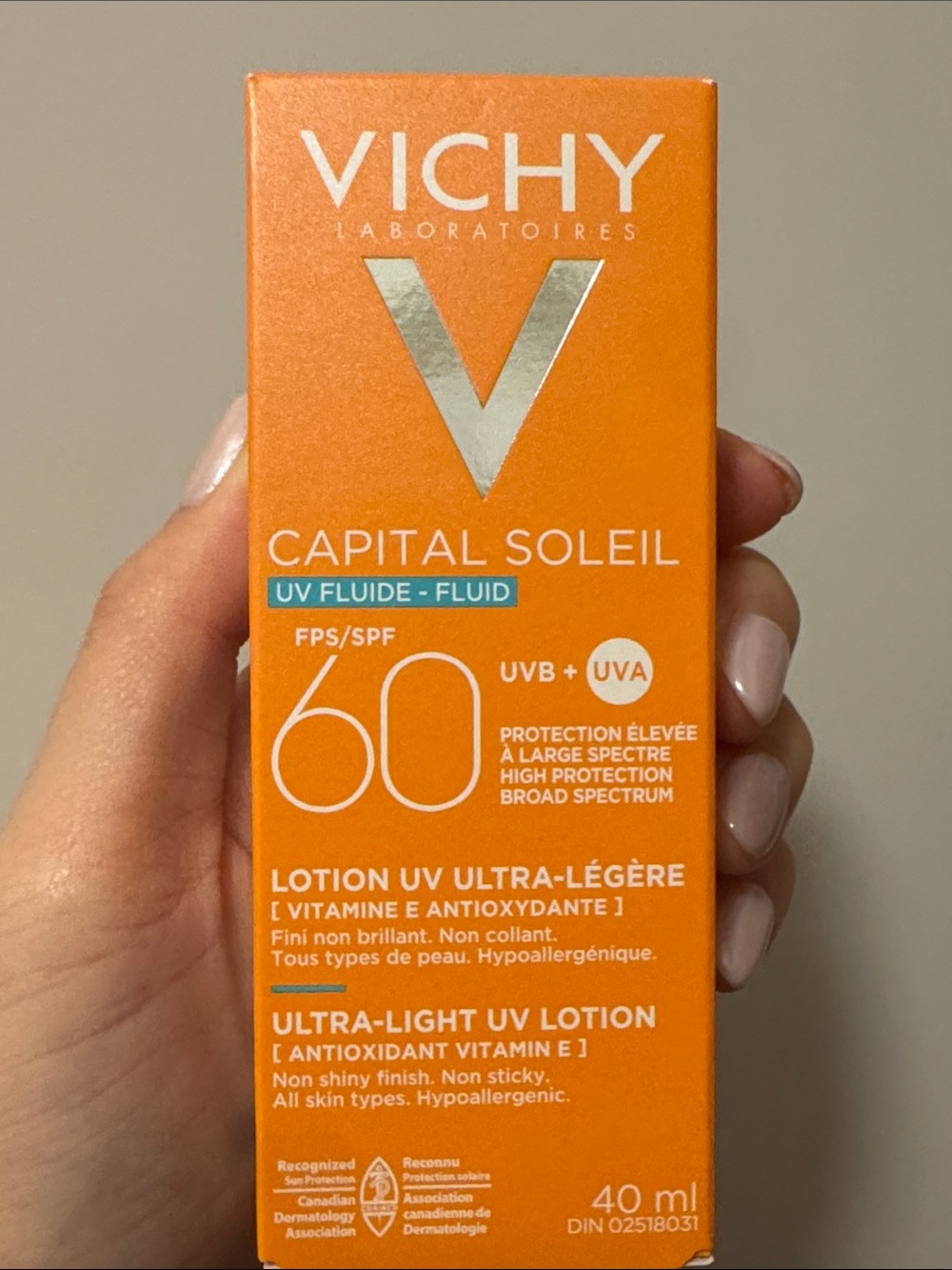 Vichy Capital Soleil SPF 60 Ultra-Light UV Lotion — Orange